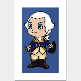 Chibi George Washington - Small Design Posters and Art